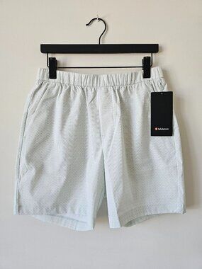 NWT LULULEMON DLWO Light Green White ABC WovenAir Pull-On Short 7" Men's XXL